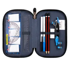 imagen de Estuche de lápices St.Right Blue Gamer de dos niveles 3