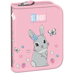 Estuche desplegable con diseño de conejito St.Right Cute Rabbit PC03 20,5x14x3,5cm