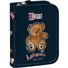 Estuche desplegable con diseño de oso de peluche St.Right PC03 20,5x14x3,5cm