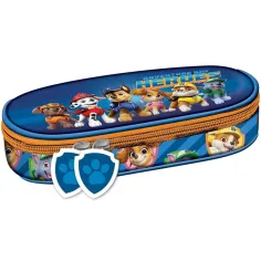 Estuche ovalado con diseño de Patrulla Canina 20,5x9,5x5cm