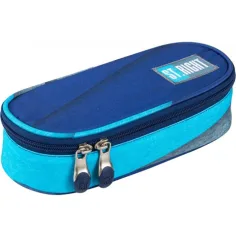 Estuche ovalado en tonos azules St.Right 23cm