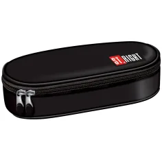 Estuche ovalado negro St.Right PC01 23x9,5x6cm