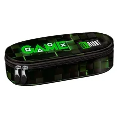Estuche ovalado St.Right Green Game PC01 23x9,5x6cm