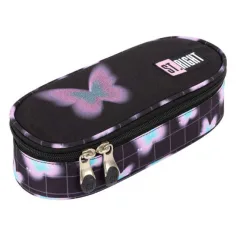 Estuche ovalado St.Right Pastel Butterfly PC01 23x9,5x6cm