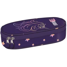 Estuche ovalado St.Right Unicorn Glow PC01 23x9,5x6cm