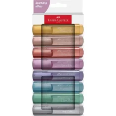 Faber-Castell: 1546 Metálico set de 8 marcadores textuales