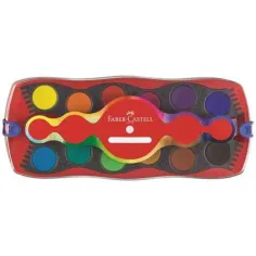 Faber-Castell: Acuarelas de 12 colores con piezas encajables