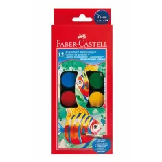 Faber-Castell: Acuarelas set de 12 piezas con discos de 24mm
