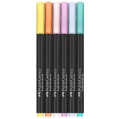 imagen de Faber-Castell: Black Edition colores pastel set de 6 rotuladores 2