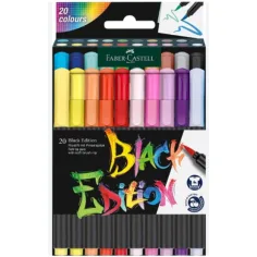 Faber-Castell: Black Edition set de 20 rotuladores de colores