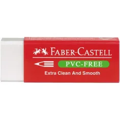 Faber-Castell: Borrador de vinilo blanco con hilo de PVC
