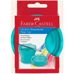 Faber-Castell: Click&Go paleta de pinceles en color turquesa