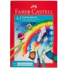 Faber-Castell: Cuaderno de dibujo A3 – 10 hojas, papel de 100 g