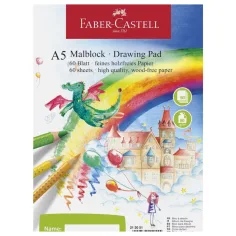 Faber-Castell: Cuaderno de dibujo A5 de 100 hojas 80g