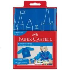 Faber-Castell: delantal de pintura para niños en color azul