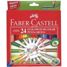 Faber-Castell: ECO lápiz de colores triangular de 24 piezas