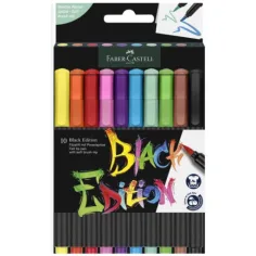 Faber-Castell: Edición Negra set de 10 marcadores de colores