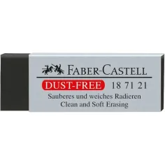 Faber-Castell: Goma de borrar grande de vinilo sin polvo en color negro