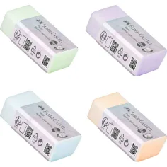 Faber-Castell: Goma de borrar sin virutas en colores pastel 1ud