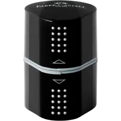 Faber-Castell: Grip 2001 trío sacapuntas negro 1ud