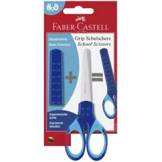 Faber-Castell: Grip tijeras escolares azules
