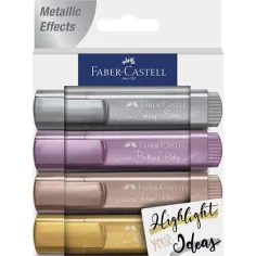 Faber-Castell: Juego de resaltadores metálicos 1546 4 unidades