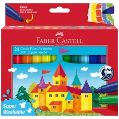 Faber-Castell Jumbo Marcador Set – 24 piezas "Castillo"