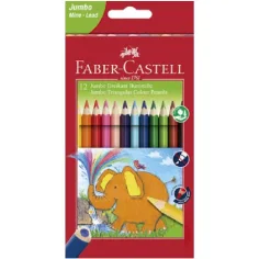 Faber-Castell: Jumbo set de 12 lápices de colores triangulares