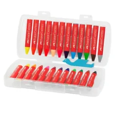 imagen de Faber-Castell: Jumbo triángulo crayones set de 24 piezas 2