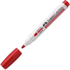Faber-Castell: Marcador de pizarra color rojo