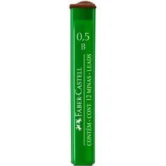 Faber-Castell: Mina de 12 unidades, 0,5mm, B