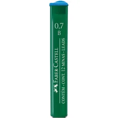 Faber-Castell: Mina de hierro de 12 unidades, 0,7 mm, B