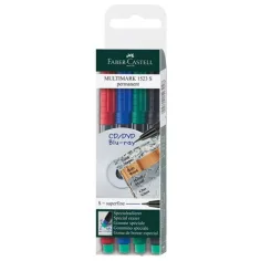 Faber-Castell: Multimark rotulador de alcohol S 0,4mm 4 unidades