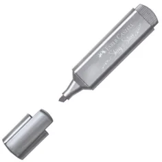 Faber-Castell: Resaltador 1546 plateado metálico brillante