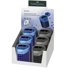 Faber-Castell: RollOn sacapuntas de doble depósito con puntos en dos versiones