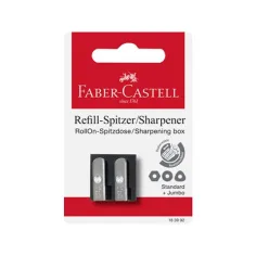Faber-Castell: Sacapuntas de metal doble con punta intercambiable