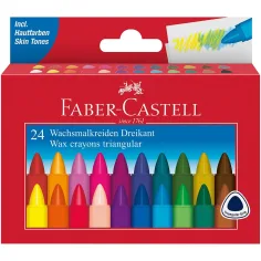 Faber-Castell: Set de 24 crayones jumbo triangulares