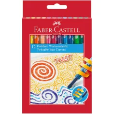 Faber-Castell: Set de crayones de cera Twist de 12 piezas