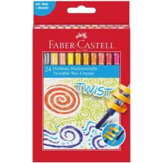 Faber-Castell: Set de crayones de cera Twist de 24 piezas