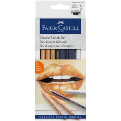 Faber-Castell: Set de lápices de boceto Monochrome de 8 piezas