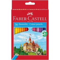 Faber-Castell: Set de lápices de colores con castillo de 36 unidades