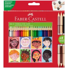 Faber-Castell: set de lápices de colores de 24+3 piezas