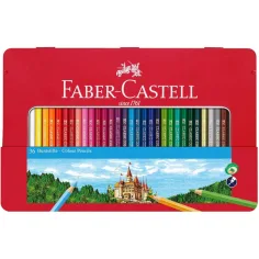 Faber-Castell: Set de lápices de colores en caja de metal 36 unidades