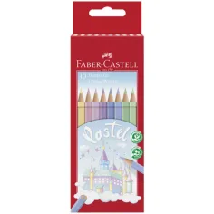 Faber-Castell: Set de lápices de colores pastel de 10 unidades