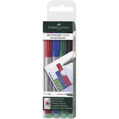 Faber-Castell: Set de rotuladores Multimark de 4 piezas F