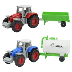 imagen de Farm World: set de 4 tractores agrícolas con remolque 1/64 2