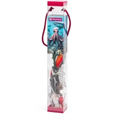 Faunica: Set de figuras de animales del océano de 12 piezas - Woodyland