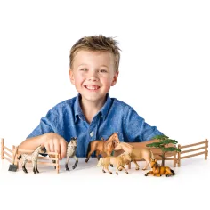 imagen de Faunica: set de juego de 25 piezas con caballos - Woodyland 3