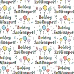 ¡Feliz Cumpleaños! papel de regalo con texto 100x70cm