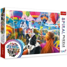 Festival de globos aerostáticos puzzle espiral de 1040 piezas - Trefl